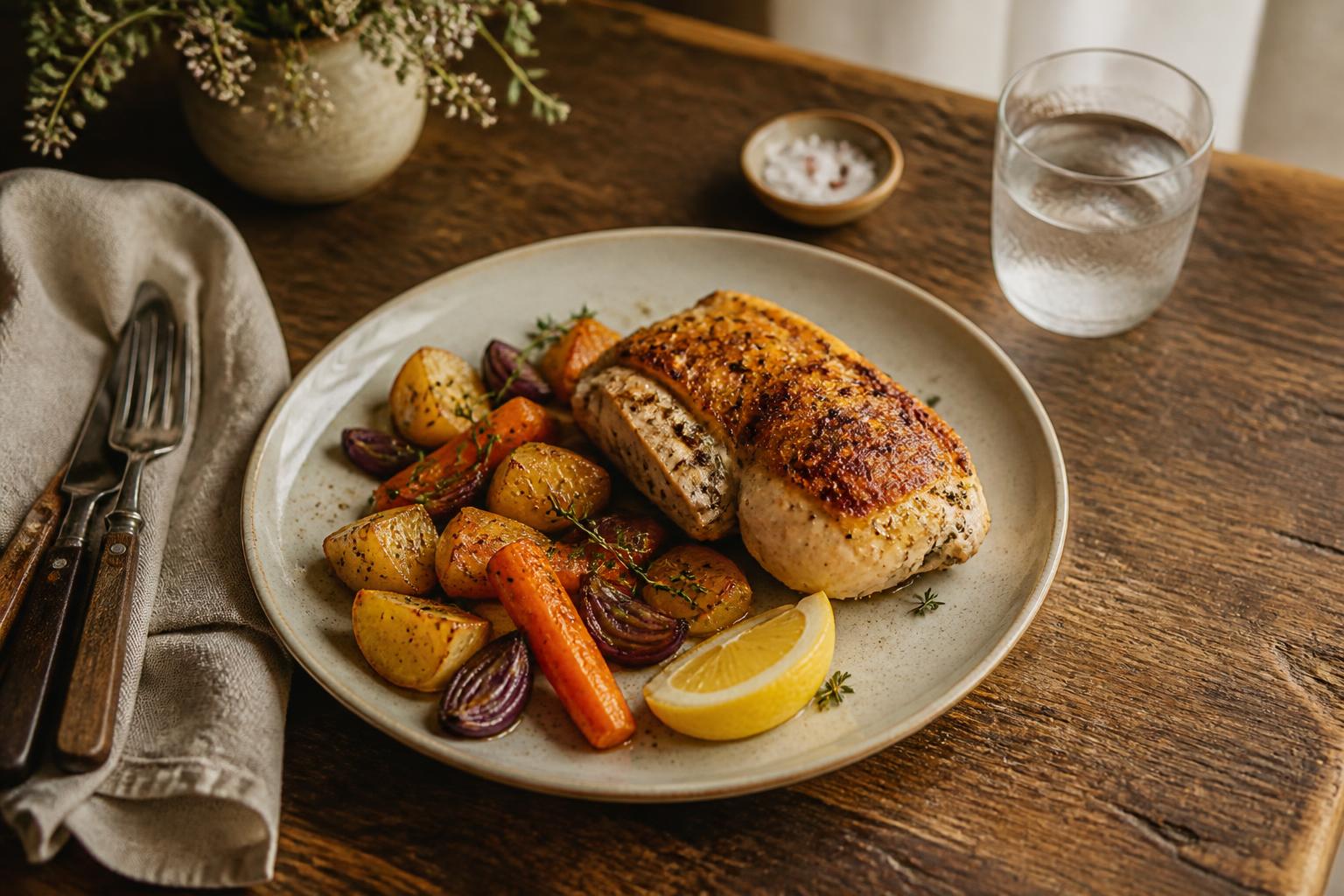Home-cooked meal served at Ivory Crest Care residential care home in the Inland Empire